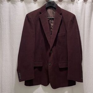 Dockers Mens 46L Dark Brown Corduroy Blazer Jacket Sport Coat Like New